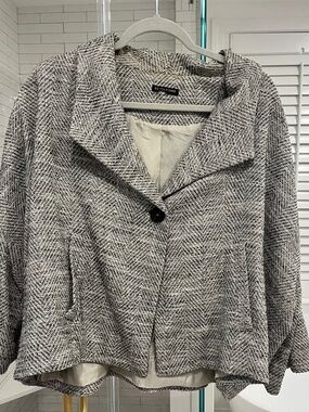 Eileen Fisher cropped swing jacket